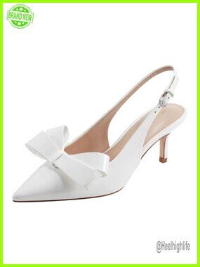 Faux Patent Leather Pointy Toe Slingback Kitten Heel Formal Pumps